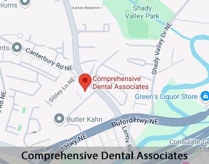 Map image for Selecting a Total Health Dentist in Atlanta, GA